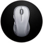 Mini round Mouse Pad 6 X 6 Inch, Small Mouse Mat Non-Slip Rubber Base for Laptop PC Office Working Wireless Mouse Home Office Travel, Portable & Washable Black