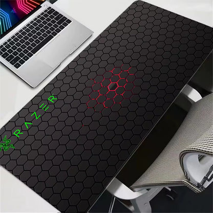 Mouse Pad Computer Laptop Anime Hexagon Keyboard Mouse Mat Large  Mousepad Keyboards Gamers Decoracion New Desk Mat