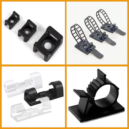 Wire Arrangement Cable Tie Mounts Cable Clips Clamp for Wire Adjustable Cable Mount Fix Cable Tie Holder Clips Cable Organizer