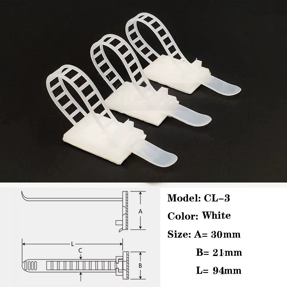Wire Arrangement Cable Tie Mounts Cable Clips Clamp for Wire Adjustable Cable Mount Fix Cable Tie Holder Clips Cable Organizer