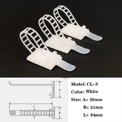 Wire Arrangement Cable Tie Mounts Cable Clips Clamp for Wire Adjustable Cable Mount Fix Cable Tie Holder Clips Cable Organizer