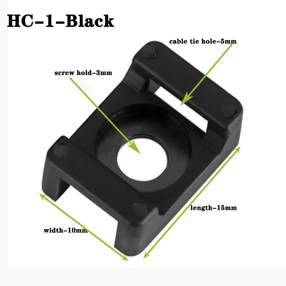 Wire Arrangement Cable Tie Mounts Cable Clips Clamp for Wire Adjustable Cable Mount Fix Cable Tie Holder Clips Cable Organizer