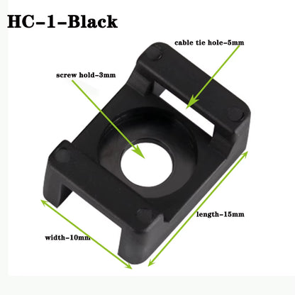 Wire Arrangement Cable Tie Mounts Cable Clips Clamp for Wire Adjustable Cable Mount Fix Cable Tie Holder Clips Cable Organizer