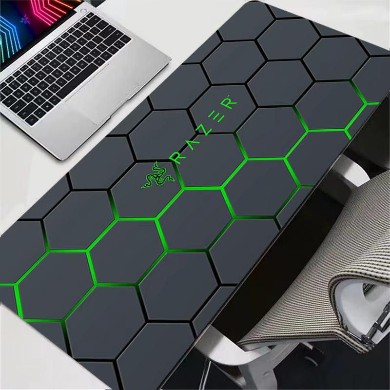 Mouse Pad Computer Laptop Anime Hexagon Keyboard Mouse Mat Large  Mousepad Keyboards Gamers Decoracion New Desk Mat