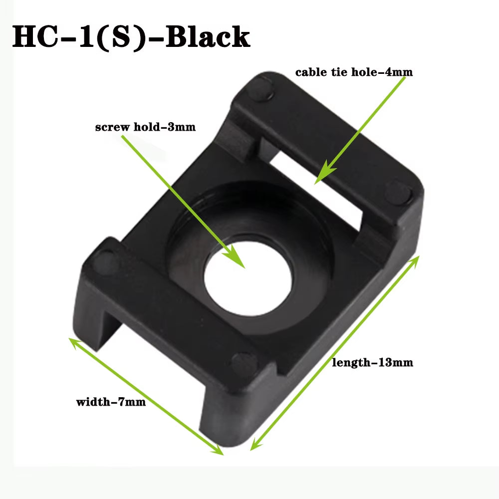 Wire Arrangement Cable Tie Mounts Cable Clips Clamp for Wire Adjustable Cable Mount Fix Cable Tie Holder Clips Cable Organizer