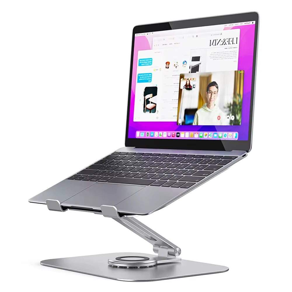 Laptop Stand Rotatable Foldable Aluminum Alloy Notebook Holder Compatible Macbook Air Pro 14 Huawei Xiaomi Laptop Bracket
