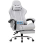 Gaming Chair with Footrest, Lumbar Support, Adjustable Height, Swivel, Headrest for Office/Gaming