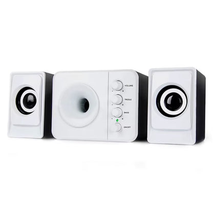 2.1 Usb-Powered Desktop Speakers, Knob Control, Computer Stereo Speaker with Subwoofer Gaming and Multimedia PC Speakers