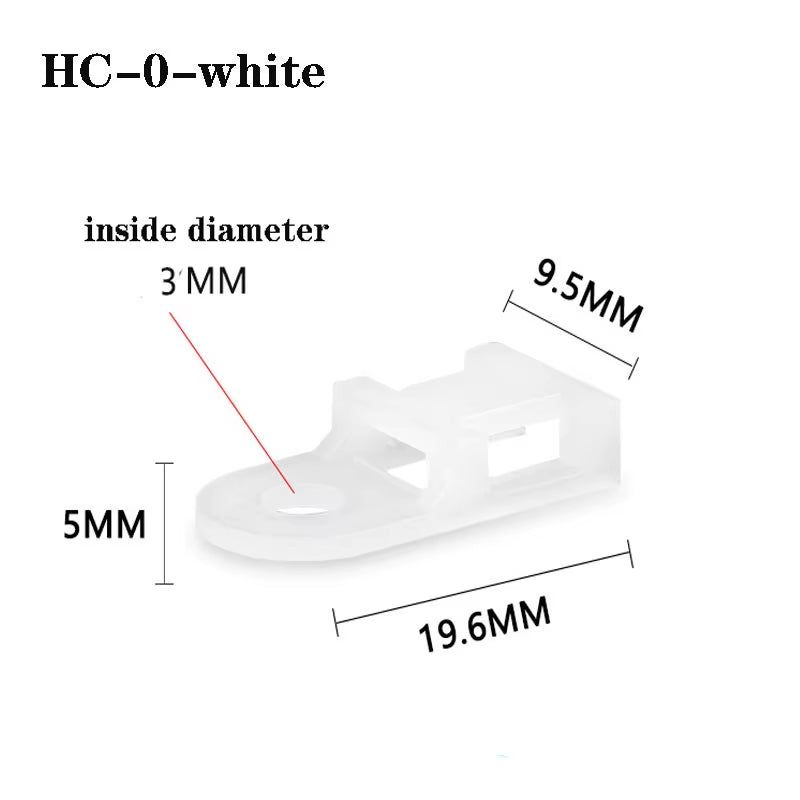 Wire Arrangement Cable Tie Mounts Cable Clips Clamp for Wire Adjustable Cable Mount Fix Cable Tie Holder Clips Cable Organizer