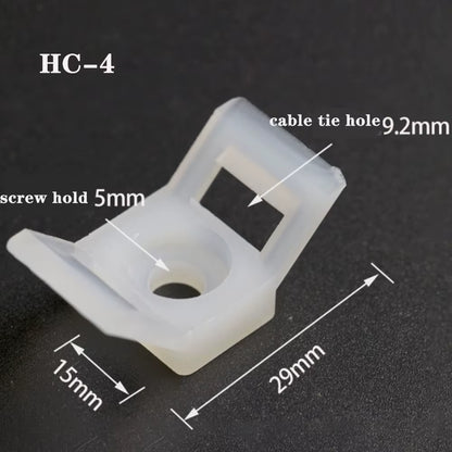Wire Arrangement Cable Tie Mounts Cable Clips Clamp for Wire Adjustable Cable Mount Fix Cable Tie Holder Clips Cable Organizer