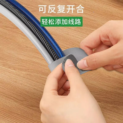 10Pcs Cable Organizer Data Cable Storage Artifact Computer Desktop Cable Harness Velcro Tie Away Cable Retainer