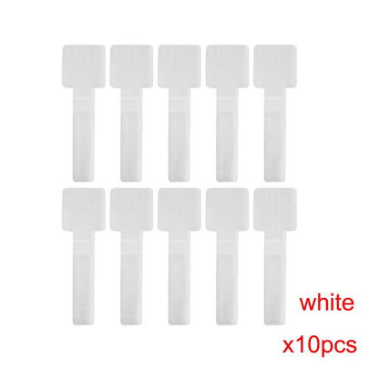 10Pcs Cable Organizer Data Cable Storage Artifact Computer Desktop Cable Harness Velcro Tie Away Cable Retainer