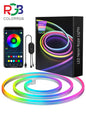 Led Neon RGB Rope Light - 10M RGB Flexible Lights Strip Gaming Light Music Sync Neon Strip Lights DIY Design App Control Neon